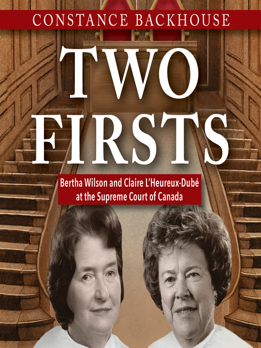 Title details for Two Firsts by Constance Backhouse - Available